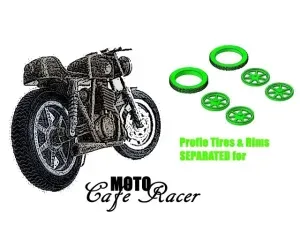Tires & Rims for Moto Cafe Racer