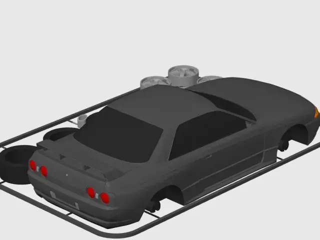 Nissan Skyline GTR R32 Kit Card (1:24 scale) — Фото 5 из 9