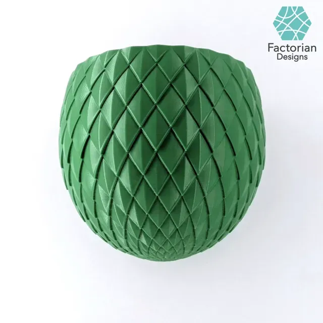 Wall PLANT POT Dragon Egg | PLANTER STL "Blossomscale" — Фото 2 из 9