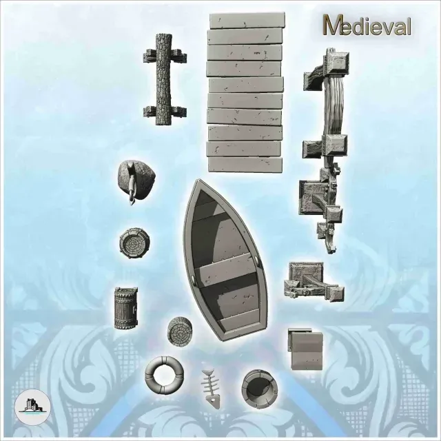Fish shop accessory set with boat and exterior lights (3) - — Фото 4 из 9