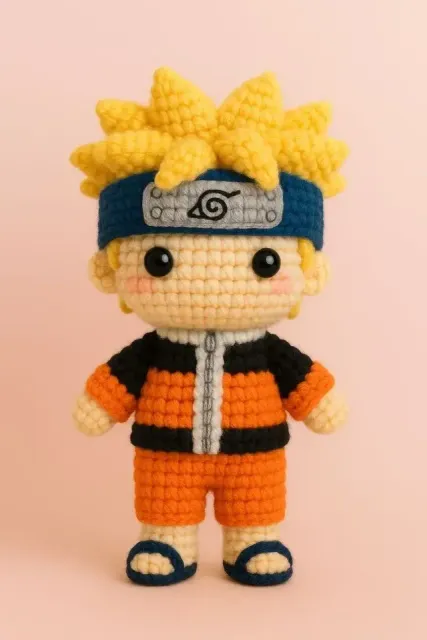 Naruto Crochet Style STL – Anime Ninja Amigurumi Inspired Fi — Image 2 of 7