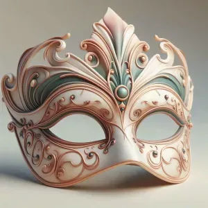 3602 Venetian Carnival Mask Color 3D Model magic STL