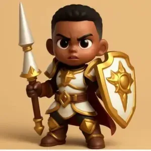 Paladina. Inspirada en personaje de world of warcraft