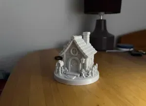 Cozy Fantasy Cottage Figurine