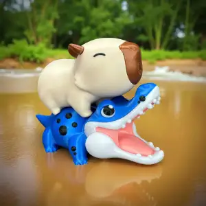 Capybara Crocodile - Multipart