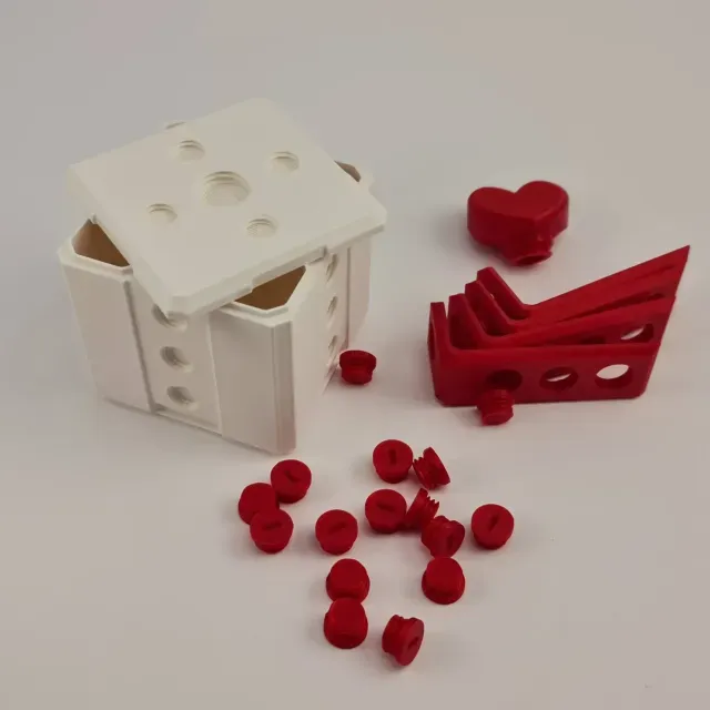 Gift Box With Hearth Locked with 16 Screws — Фото 5 из 9
