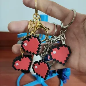 Llavero del Corazón de Minecraft SIN AMS