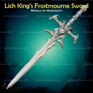 Lich King Frostmourne Cosplay World Of Warcraft - STL File