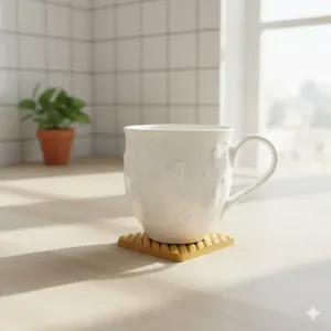 Minimal Cup Coaster for Tea and Coffe