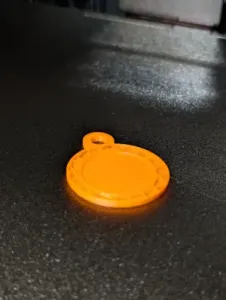 Round keychain (tag) with NFC (pause included)
