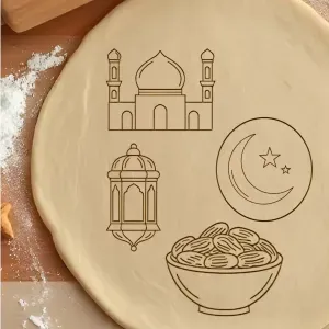 Ramadan Set Cookie Cutter, Biscuit Cutter