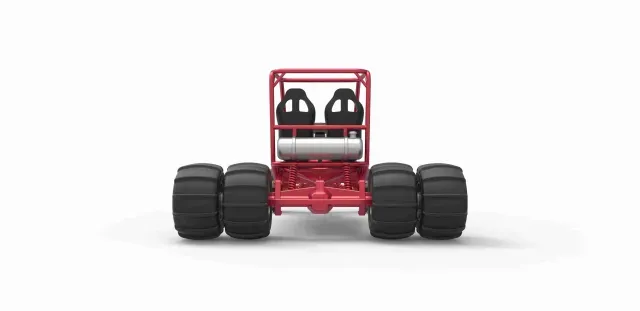 Diecast old school water pumper buggy Version 1 Scale 1:25 — Фото 9 из 9