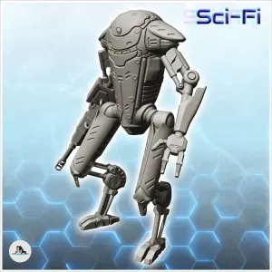 Ruesis combat robot (17) - miniatures warhammer mini RPG sce