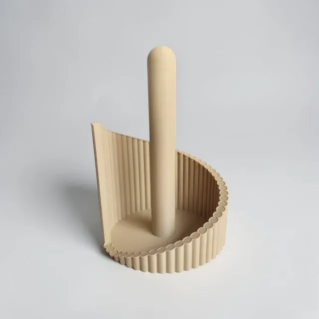 "Forma" ribbed paper towel holder — Image 4 of 5