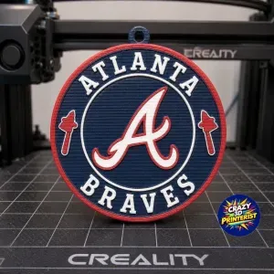 Atlanta Braves Logo Keychain (3 colors)