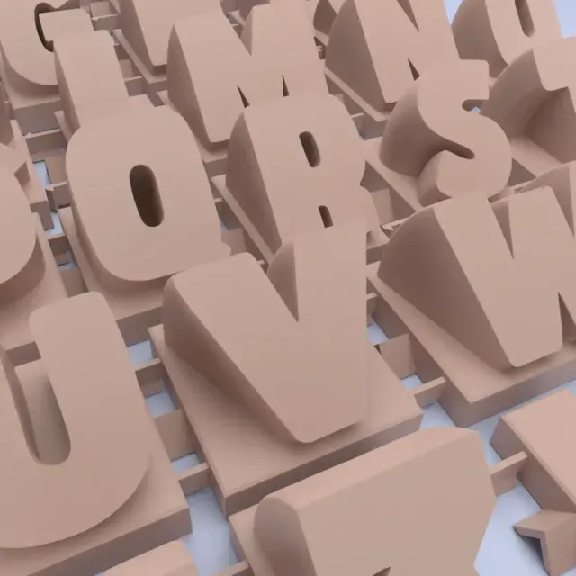 3D name from letters - Comic Font — Фото 2 из 9