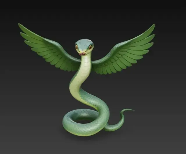 winged snake — Фото 5 из 6