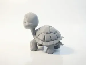 Chibi Tortoise Figurine Cute Animal 3D Printable