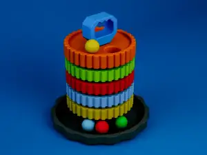 Gear Drop Tower | Interactive Montessori Gravity Toy