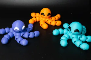 Articulated Octopus Fidget with Wiggly Legs