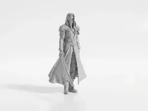 Sephiroth Figurine Gaming Collectible 3D Printable