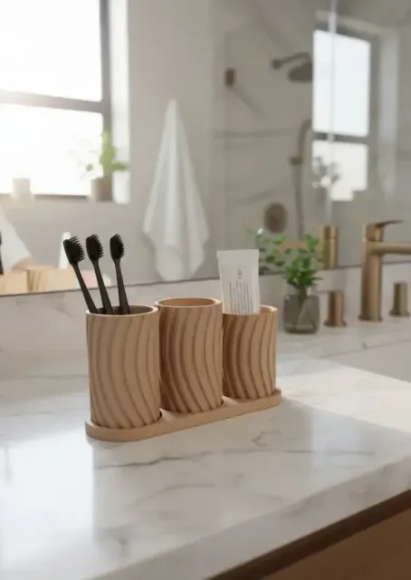 Modern Toothbrush holder set "Little Family" — Фото 6 из 9