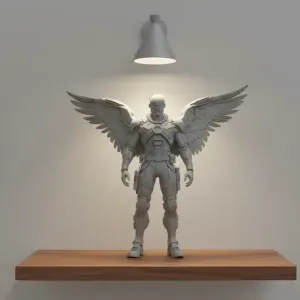 cyberpunk angel soldier 4