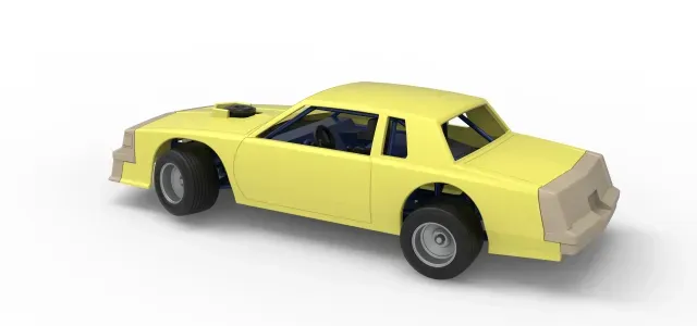 Vintage Dirt late model race car while turning Scale 1:25 — Image 8 of 9