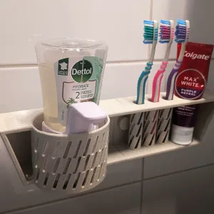 SOAP AND THOOTH BRUSH HOLDER WALL MOUNTED