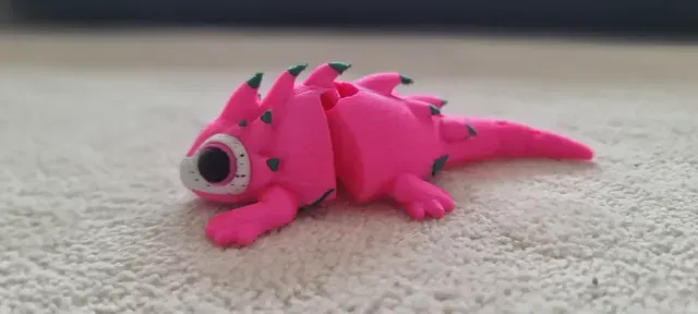 Articulated Dragon fruit Chameleon print in place multi color — Фото 2 из 5