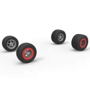 Wheel Set of Southern Wing Modified Stock car Scale 1:25