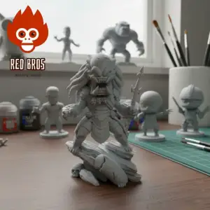 ¡Una cacería de ternura!  Predator Unmasked Chibi