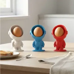 Egg Holder STL – Astronaut 3D Printable Kitchen Decor Model