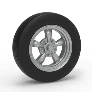 Front wheel of old school dragster Version 7 Scale 1:25