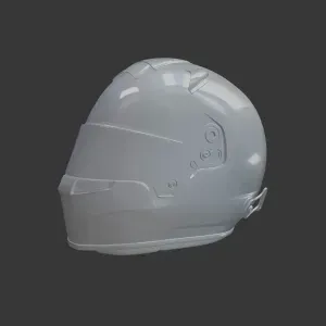 Bell HP7 Helmet 3D Model – Motorcycle Racing Replica