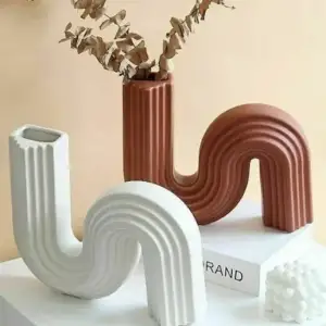 S Vase Flower sequence vase - contemporary vases constructed