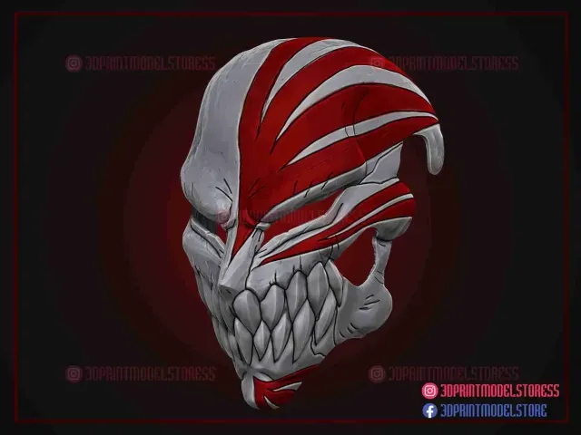 Hollow Mask - Kurosaki Ichigo Bleach Mask - Anime Cosplay — Image 3 of 9