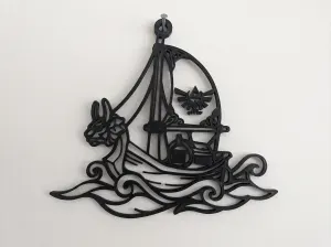 Red Lion Sailboat - Legend of Zelda Wall Art