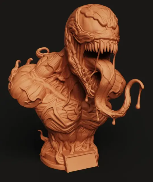 Venom Symbiote Bust | Dark Anti-Hero Statue | Alien Monster — Фото 2 из 7