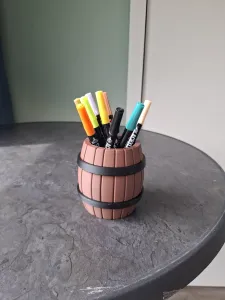 Captain’s Barrel – Pirate Pen Holder