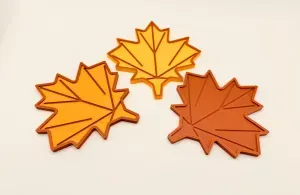 Maple Leaf Coasters - Autumn Inspired Functional Home Decor