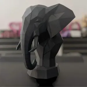 Geometric Elephant Bust