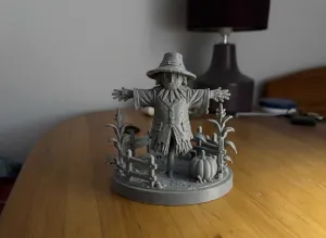 Scarecrow Garden Diorama Figurine