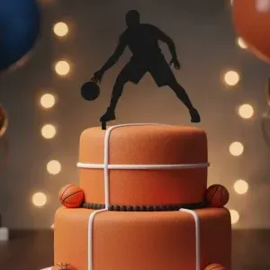 A Basketball Player Cake Topper