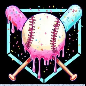 Ice Cream Baseball chain