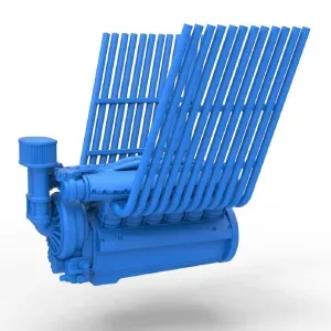 Engine V12 for pulling tractor Version 2 Scale 1:25