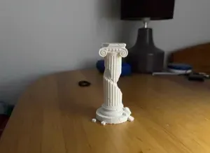 Broken Ionic Greek Column Ruin