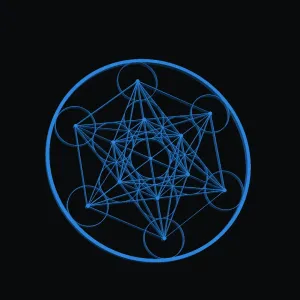metatrons cube with circle