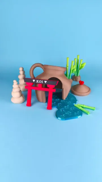 Diorama for Cute Flexi Animals, Koi Carp Edition — Фото 3 из 9
