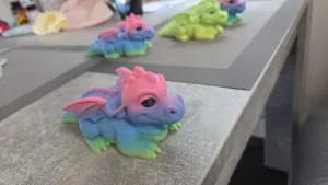 Lying fairy tale dragon - easy 3D printing